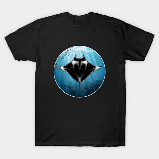 Manta Ray T-Shirt by NicGrayTees